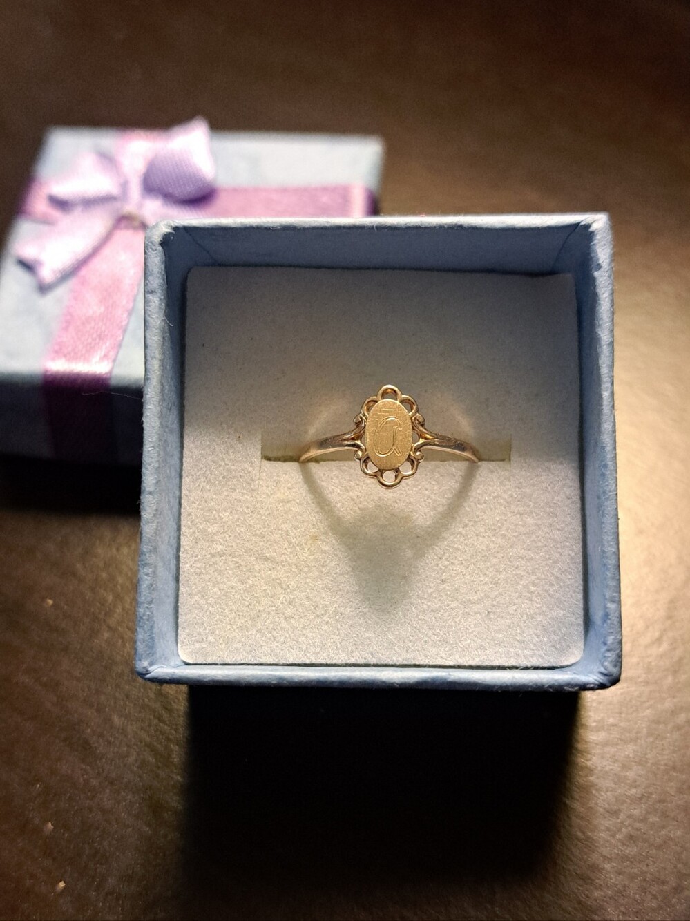 10K Yellow Gold Signet Ring - Picture 2 of 5